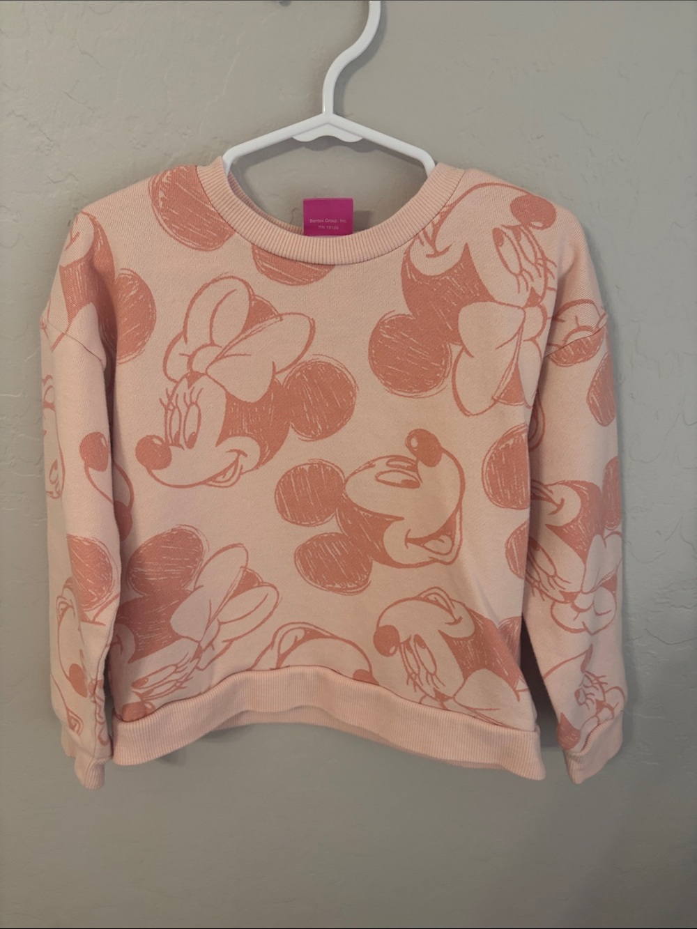 Disney Pink Minnie Mouse Crewneck Sweatshirt